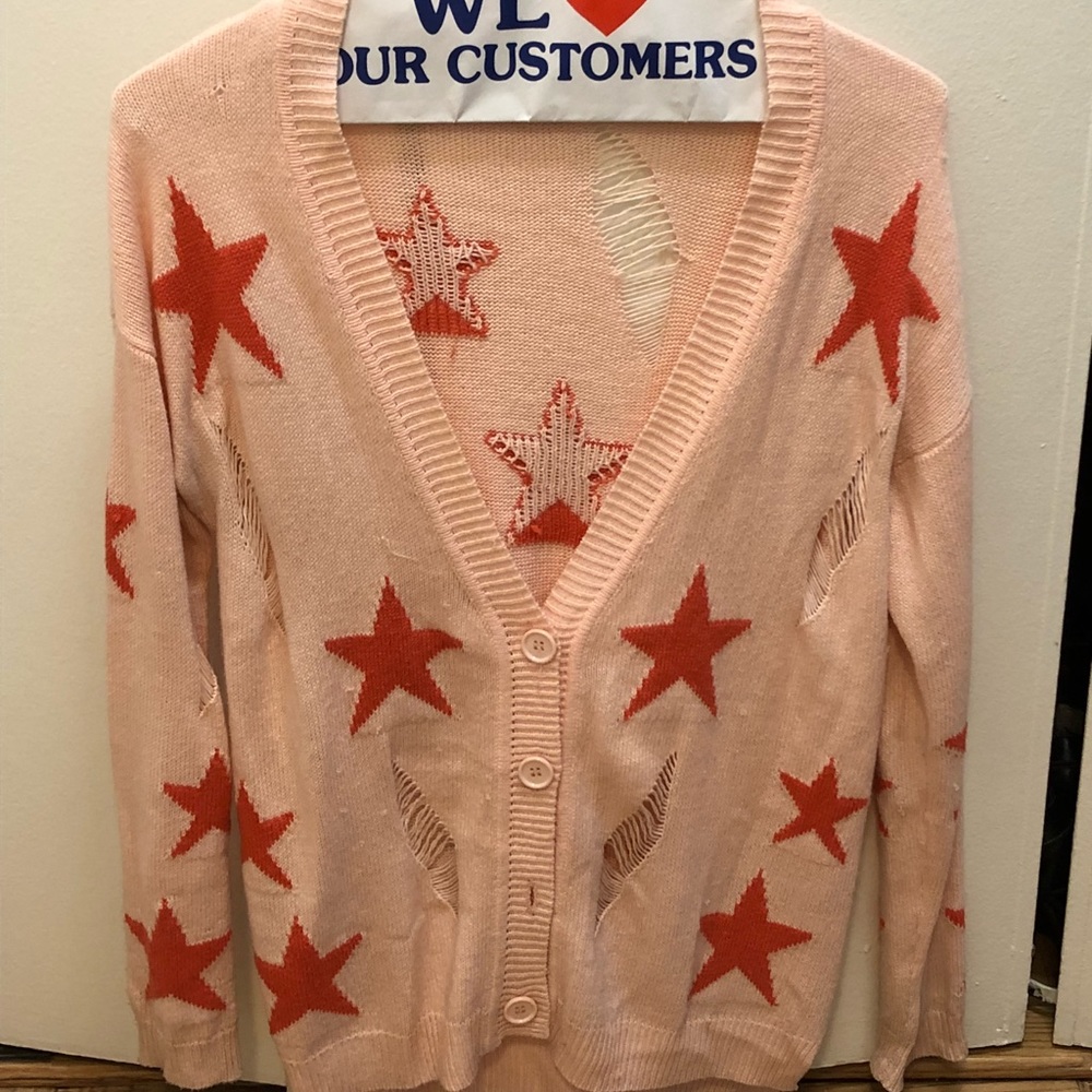 Ruby and Jenna Oversized Star Sweater